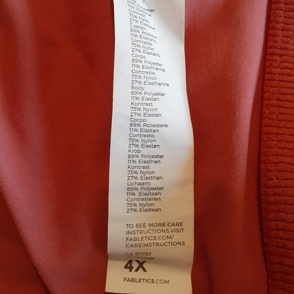 Fabletics sports bra. Plus 4X - Picture 4 of 4